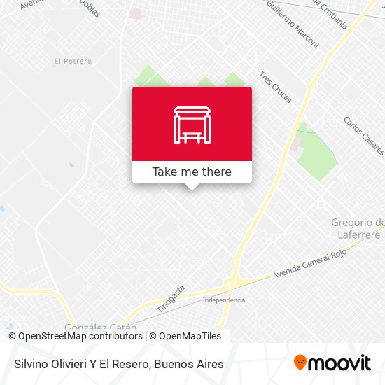 Silvino Olivieri Y El Resero map