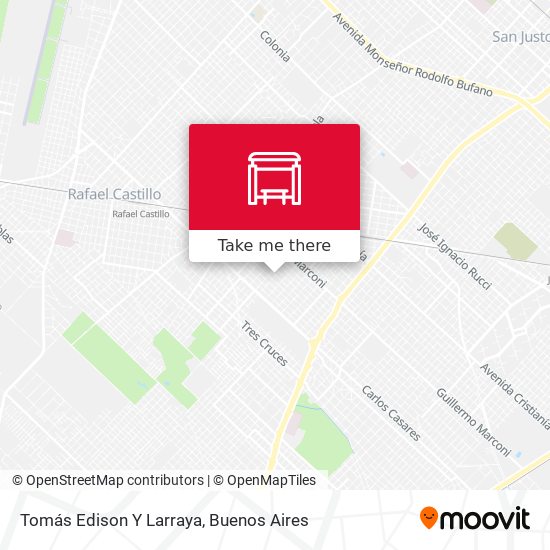 Tomás Edison Y Larraya map