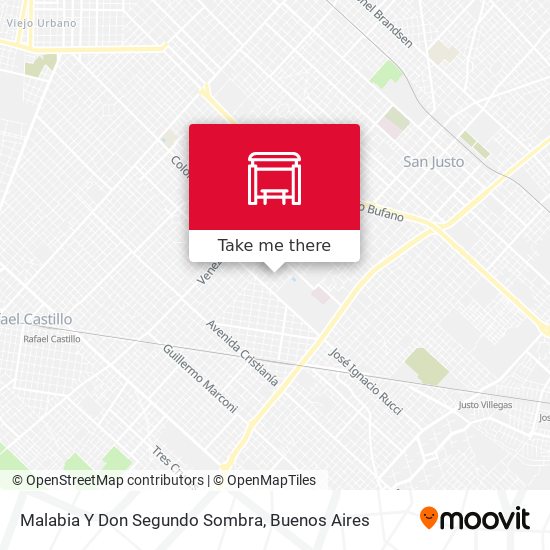 Malabia Y Don Segundo Sombra map
