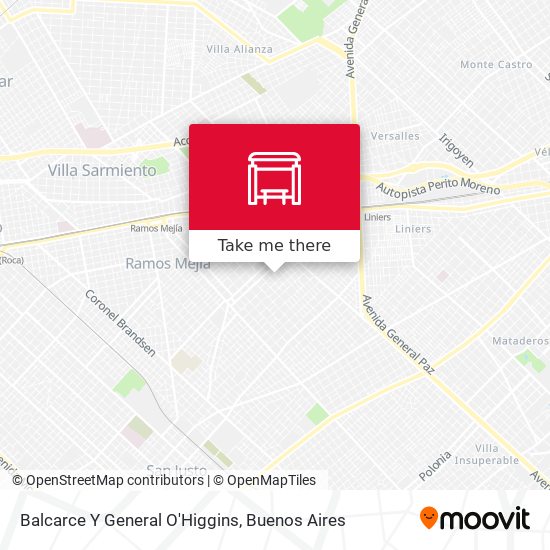 Balcarce Y General O'Higgins map