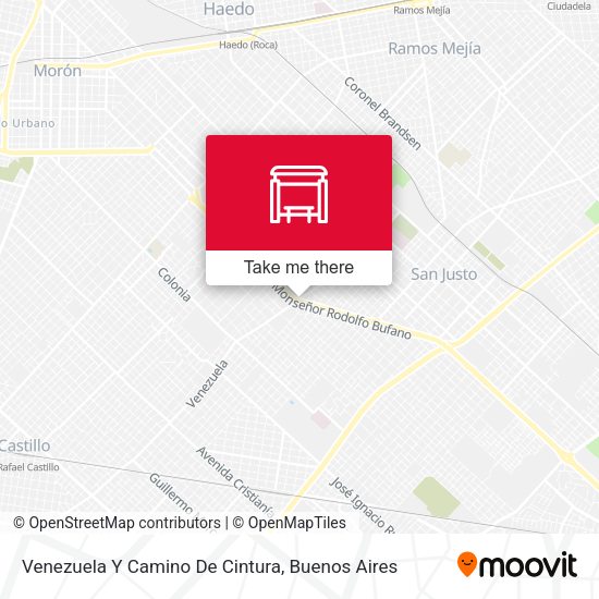 Venezuela Y Camino De Cintura map