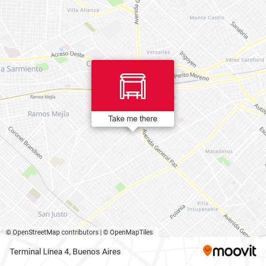 Mapa de Terminal Línea 4