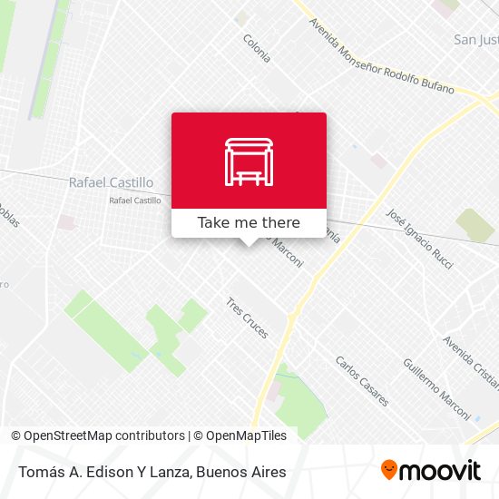 Mapa de Tomás A. Edison Y Lanza
