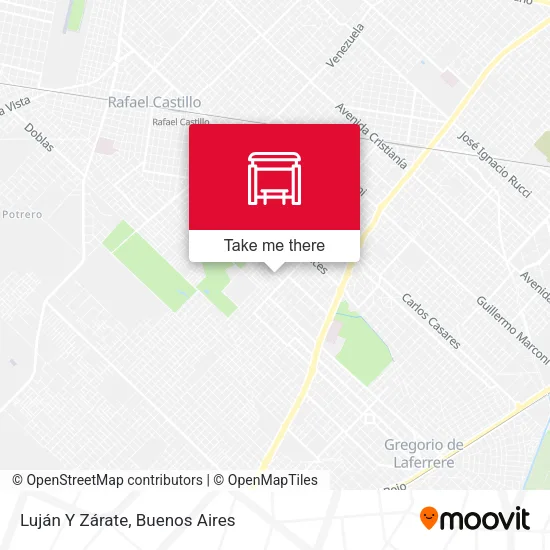 Luján Y Zárate map