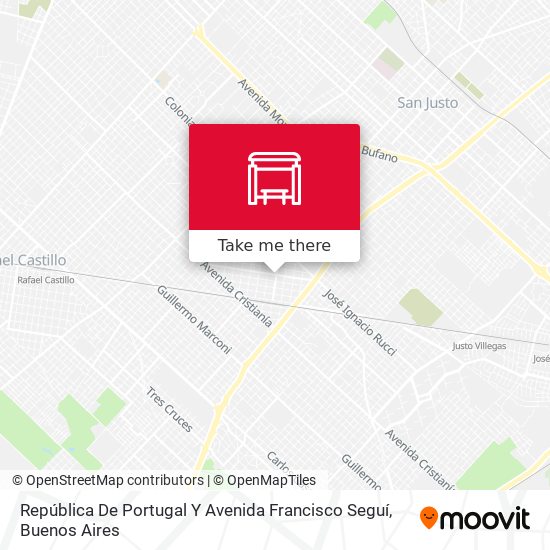 República De Portugal Y Avenida Francisco Seguí map