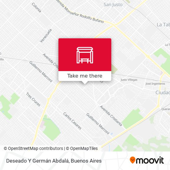 Deseado Y Germán Abdalá map