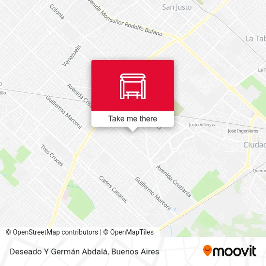 Deseado Y Germán Abdalá map