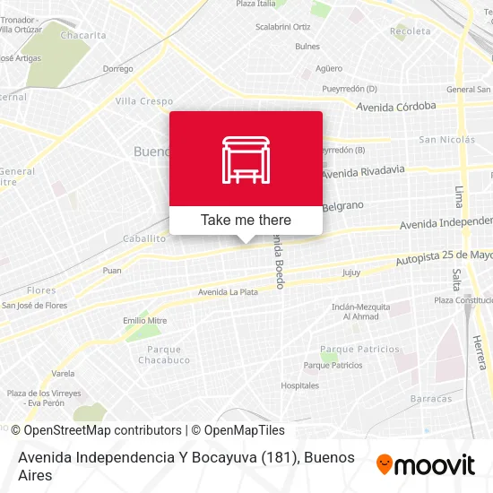 Mapa de Avenida Independencia Y Bocayuva (181)