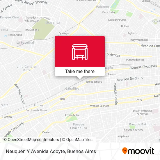 Mapa de Neuquén Y Avenida Acoyte