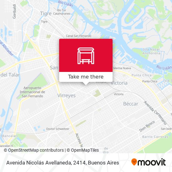 Mapa de Avenida Nicolás Avellaneda, 2414