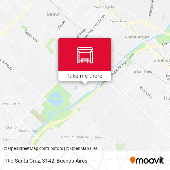 Río Santa Cruz, 3142 map