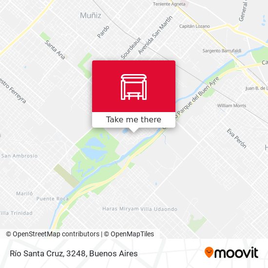 Río Santa Cruz, 3248 map