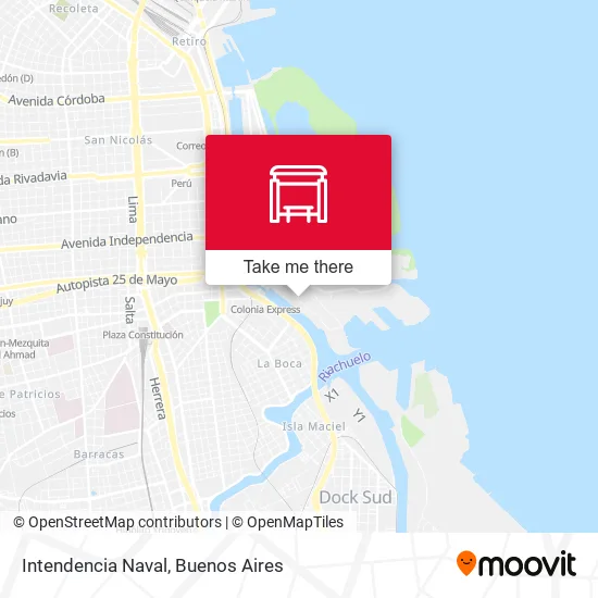 Intendencia Naval map