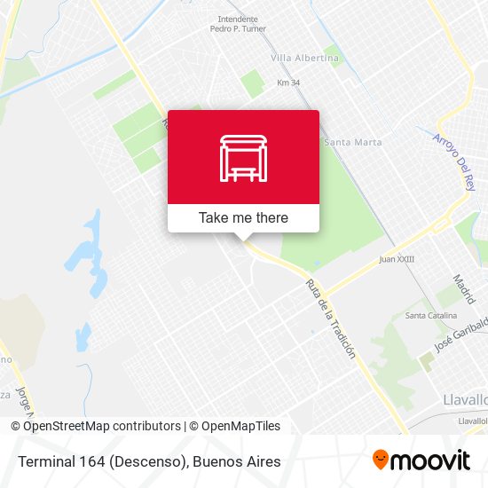 Mapa de Terminal 164 (Descenso)