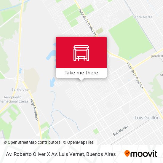 Av. Roberto Oliver X Av. Luis Vernet map