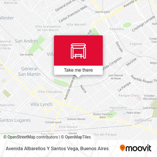 Avenida Albarellos Y Santos Vega map
