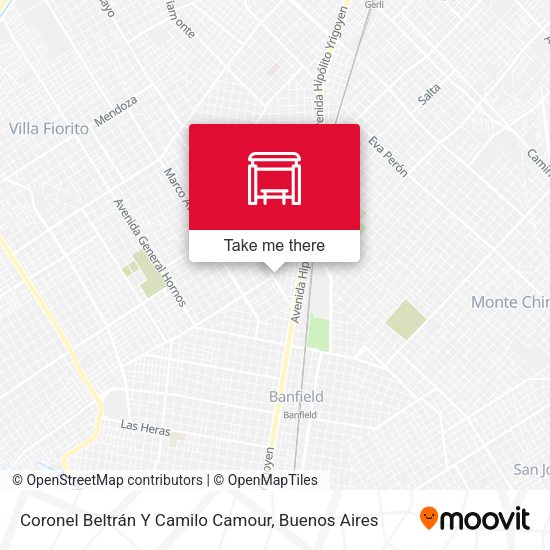 Mapa de Coronel Beltrán Y Camilo Camour