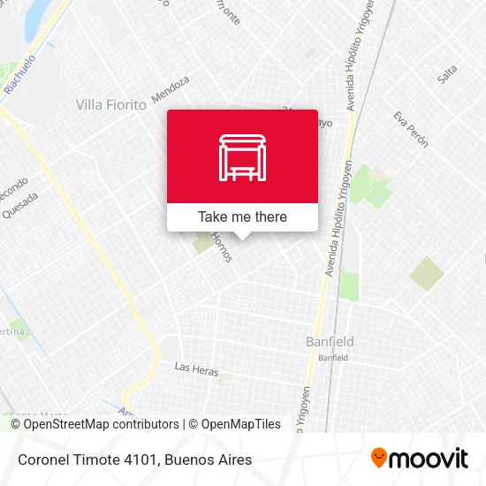 Coronel Timote 4101 map