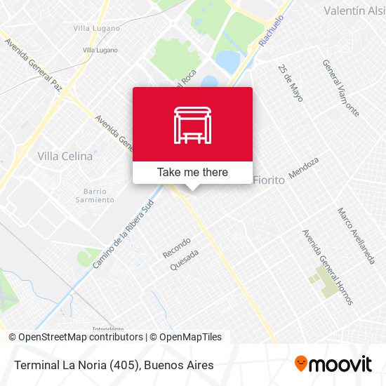 Terminal La Noria (405) map