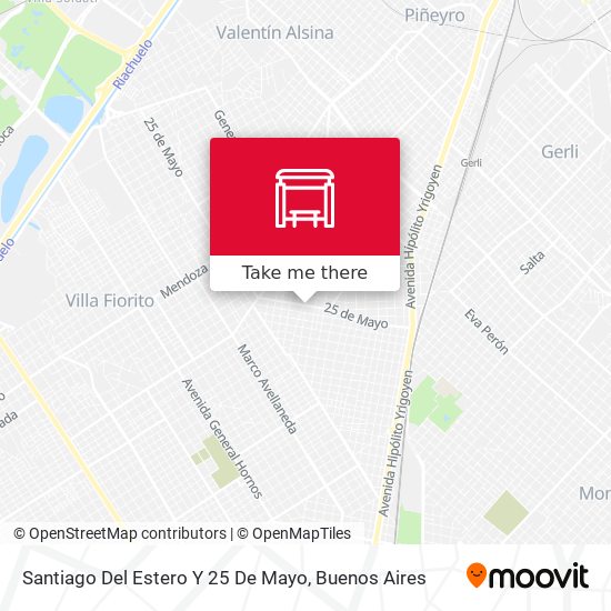 Santiago Del Estero Y 25 De Mayo map