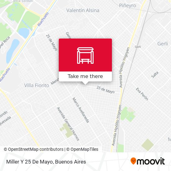 Mapa de Miller Y 25 De Mayo
