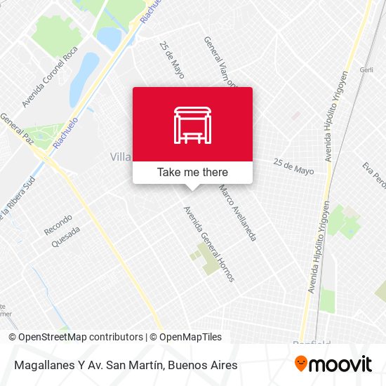 Magallanes Y Av. San Martín map