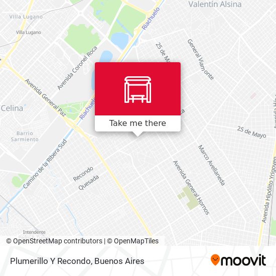 Plumerillo Y Recondo map