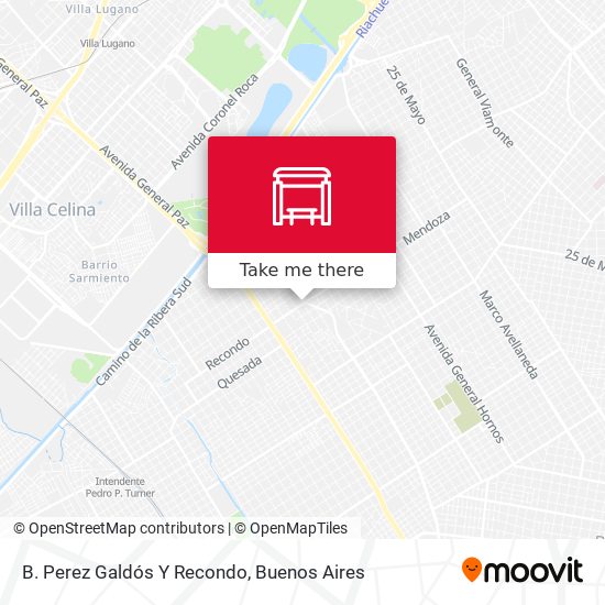 Mapa de B. Perez Galdós Y Recondo