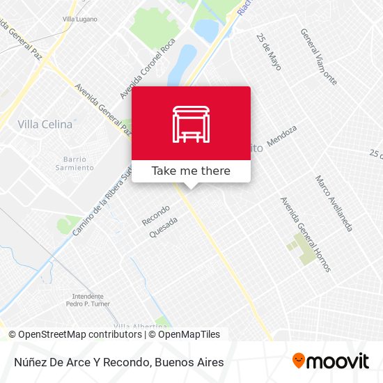 Núñez De Arce Y Recondo map