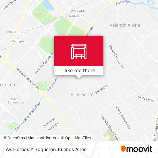Av. Hornos Y Boquerón map