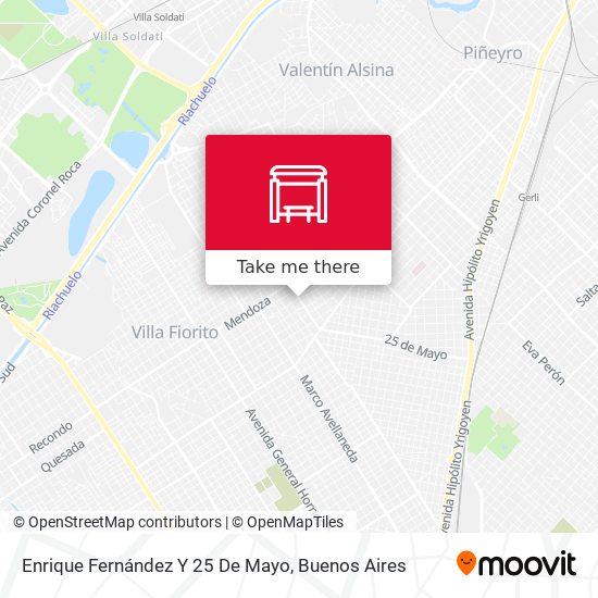 Mapa de Enrique Fernández Y 25 De Mayo