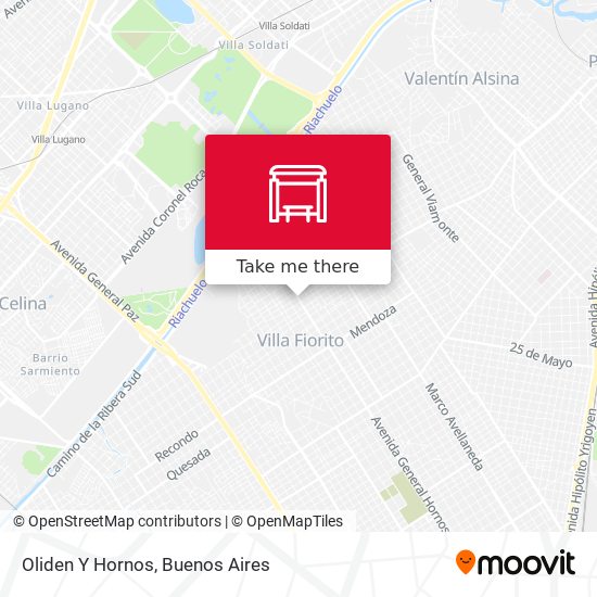 Mapa de Oliden Y Hornos