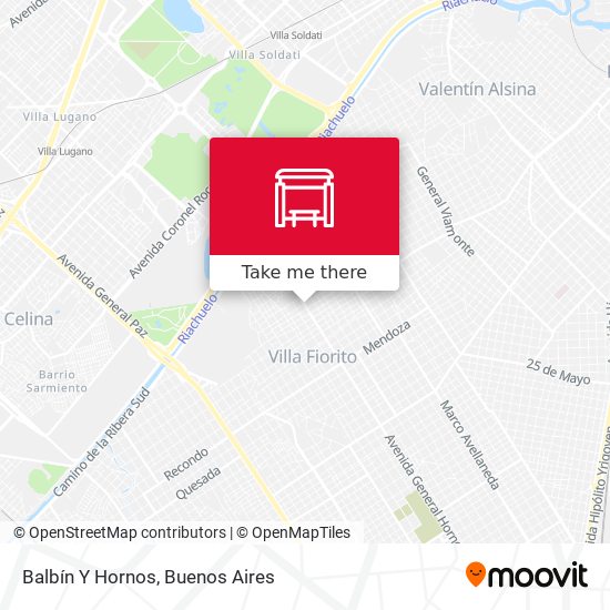 Balbín Y Hornos map