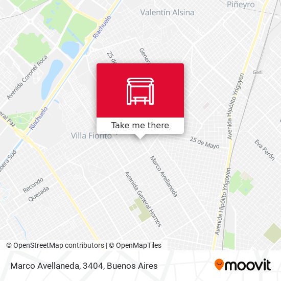 Marco Avellaneda, 3404 map