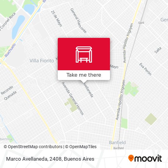 Marco Avellaneda, 2408 map