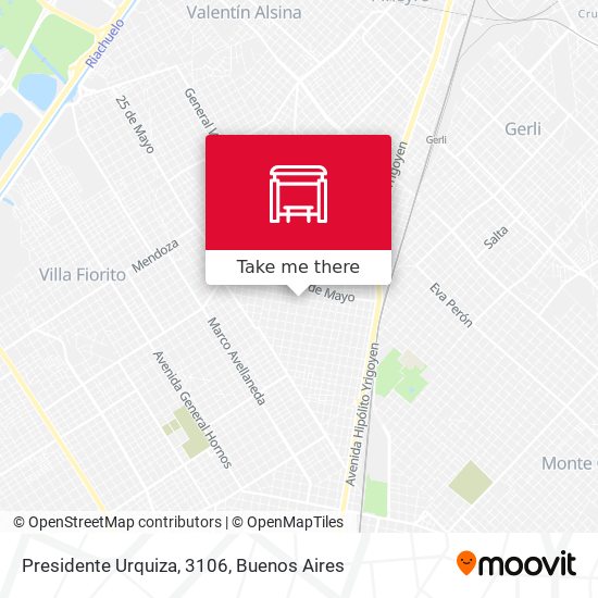 Presidente Urquiza, 3106 map