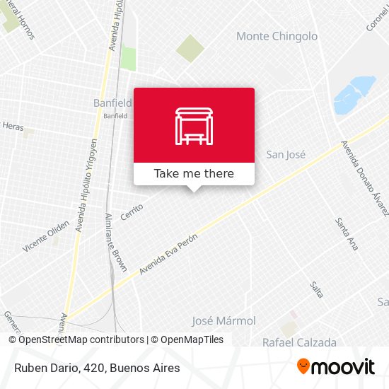 Mapa de Ruben Dario, 420