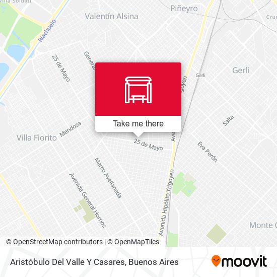 Aristóbulo Del Valle Y Casares map