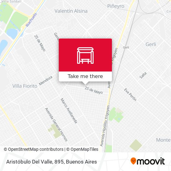 Aristóbulo Del Valle, 895 map