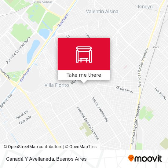 Canadá Y Avellaneda map