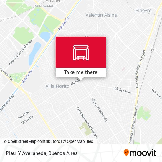 Plaul Y Avellaneda map