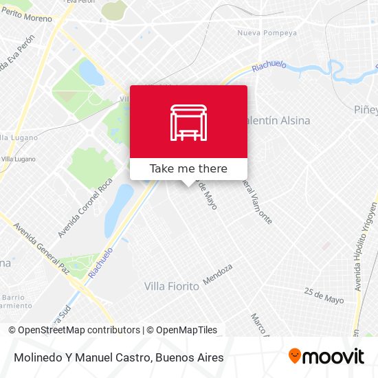 Molinedo Y Manuel Castro map
