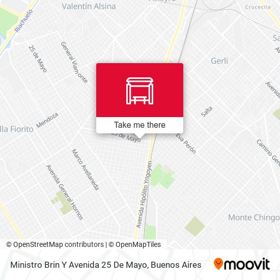 Mapa de Ministro Brin Y Avenida 25 De Mayo