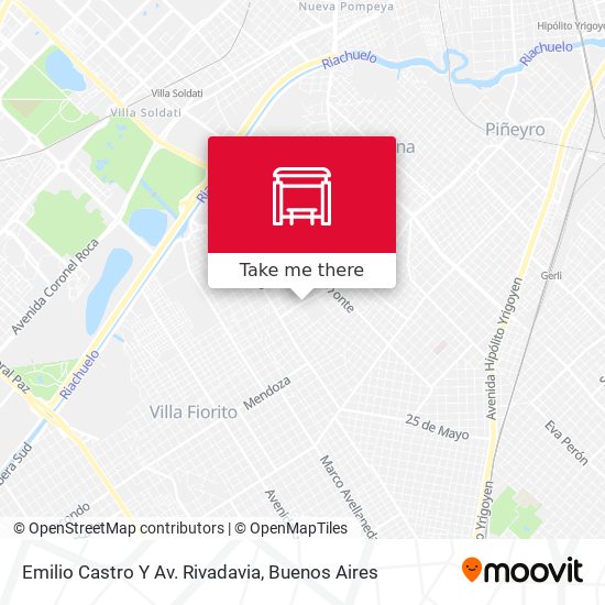 Emilio Castro Y Av. Rivadavia map