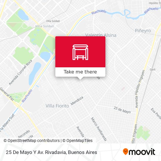 Mapa de 25 De Mayo Y Av. Rivadavia