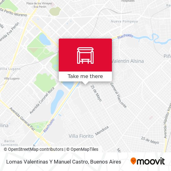 Mapa de Lomas Valentinas Y Manuel Castro