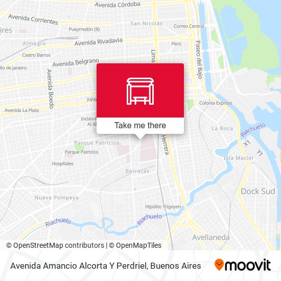 Avenida Amancio Alcorta Y Perdriel map