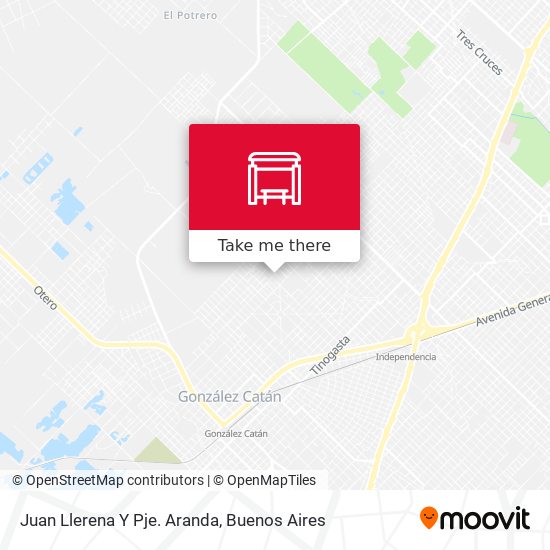 Juan Llerena Y Pje. Aranda map