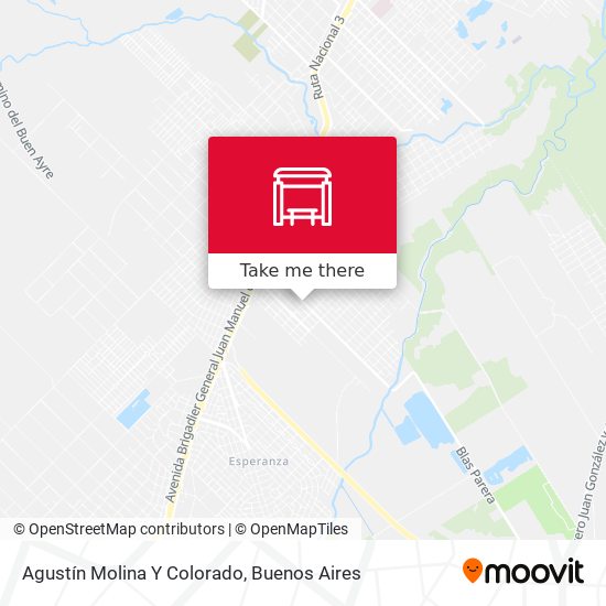 Agustín Molina Y Colorado map