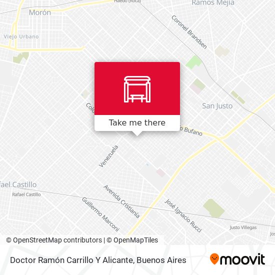 Doctor Ramón Carrillo Y Alicante map